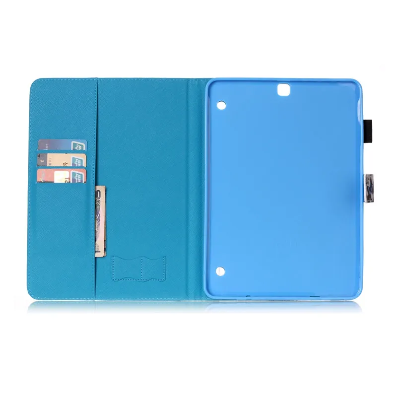 For Samsung Galaxy Tab S2 9.7'' T815SM -T810 Case Cover Stylus Holder Wallet Flip Smart PU Leather Smart Card Slots Tablet Case (26)