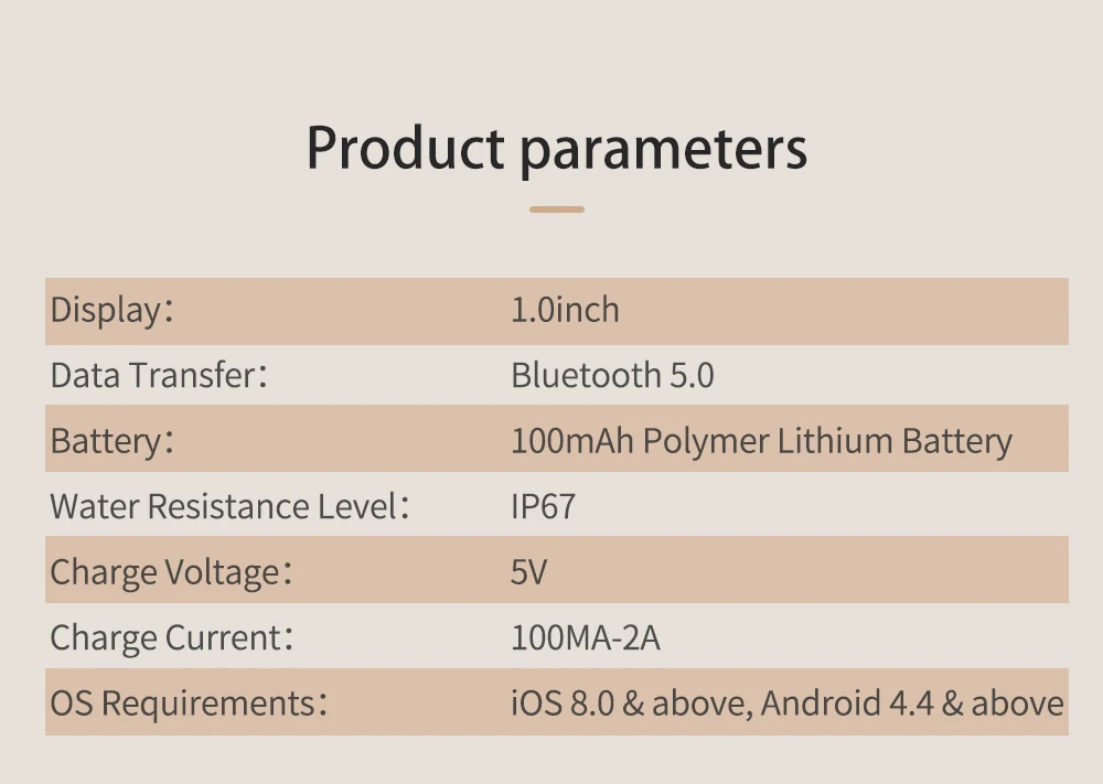 CV08C Смарт часы Нержавеющая сталь ремешки IP67 Водонепроницаемый спортивные