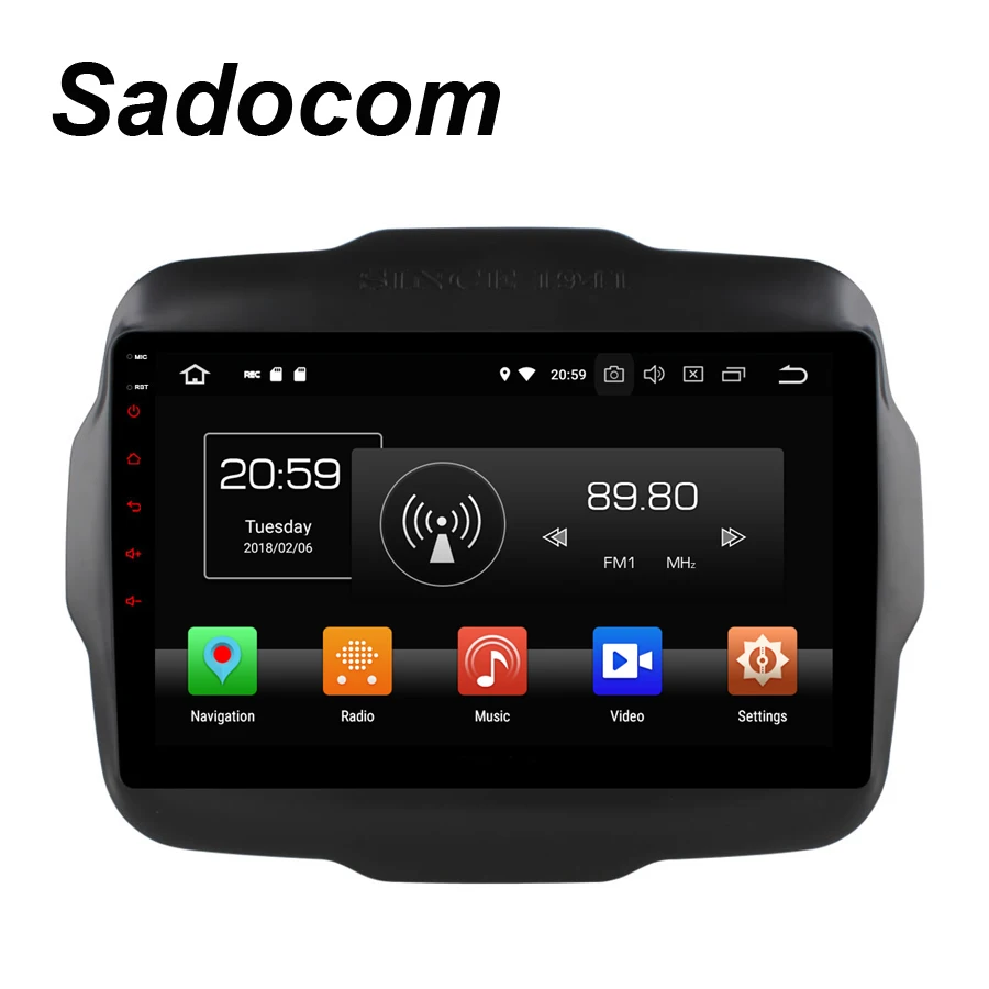 TDA7851 4*50 Вт Android 8 0 для Jeep Renegade 2016 2017 4 Гб + 32 ГБ ядер автомобильный dvd-плеер GPS ГЛОНАСС
