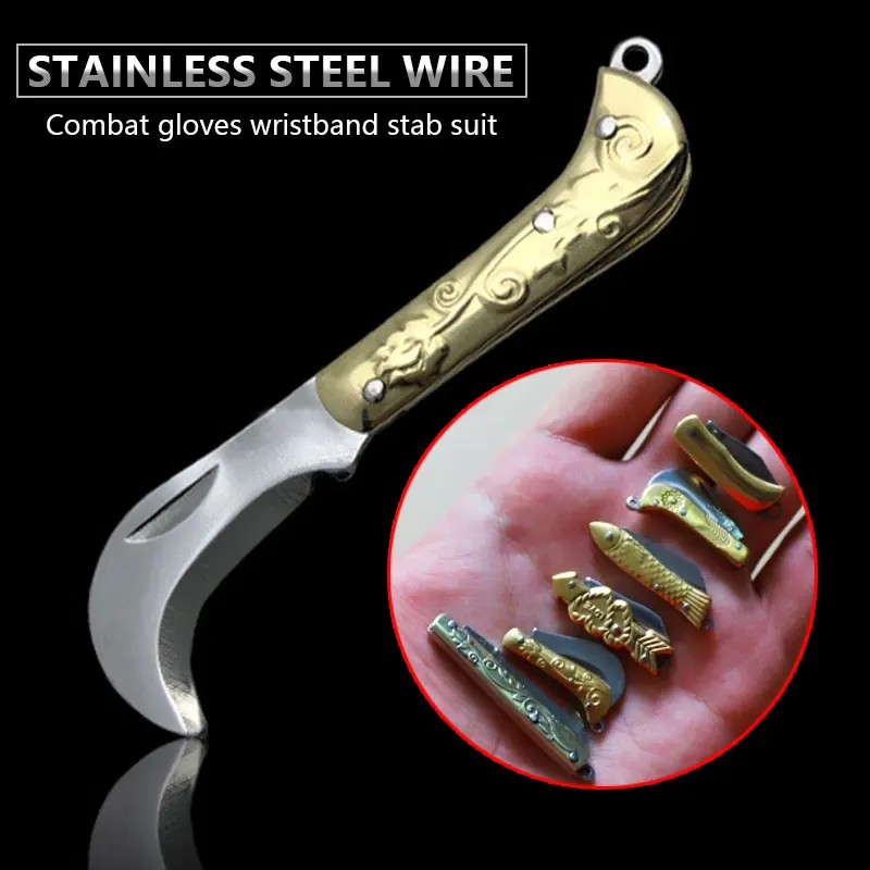 

Camping Mini Cutlery Tool Knives Key Blade Practical Travel Fold Cutlery Hunting