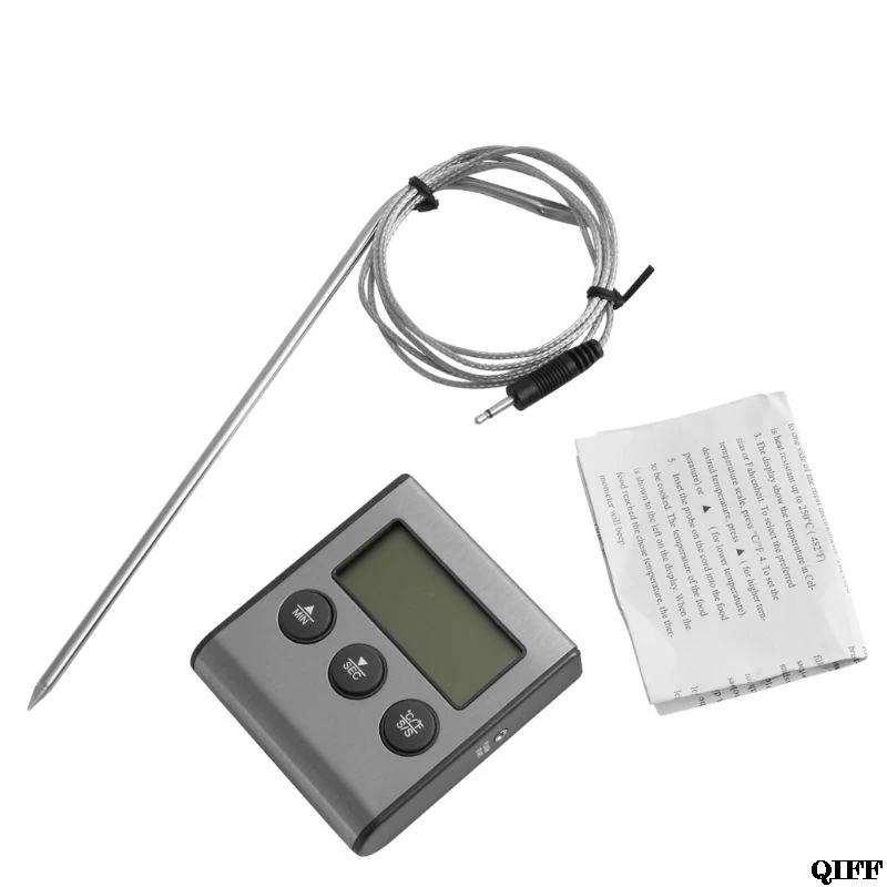 

Drop Ship Digital LCD Thermometer Timer Gauge BBQ Meat Grill Kitchen Oven Food Cooking May31