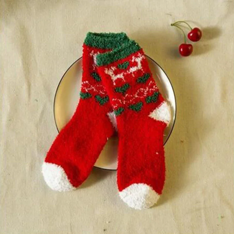 

Cute Baby Kids Santa Claus Pattern Cotton Winter Children Christmas Baby Socks