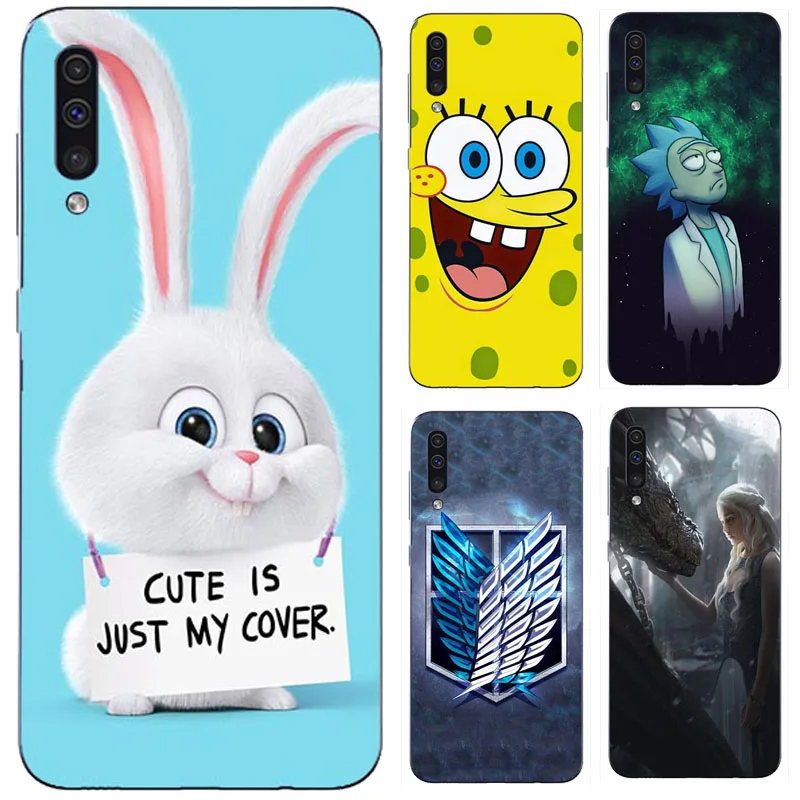 

For Samsung A50 Case Phone Back Cover Soft Silicone Case For Samsung Galaxy A50 A 50 SM-A505F A505F A505 Case Protection Shell