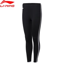 Li-Ning женские профессиональные тренировочные колготки эластичные облегающие дышащие комфортные спортивные брюки с подкладкой AULN062 MKY358