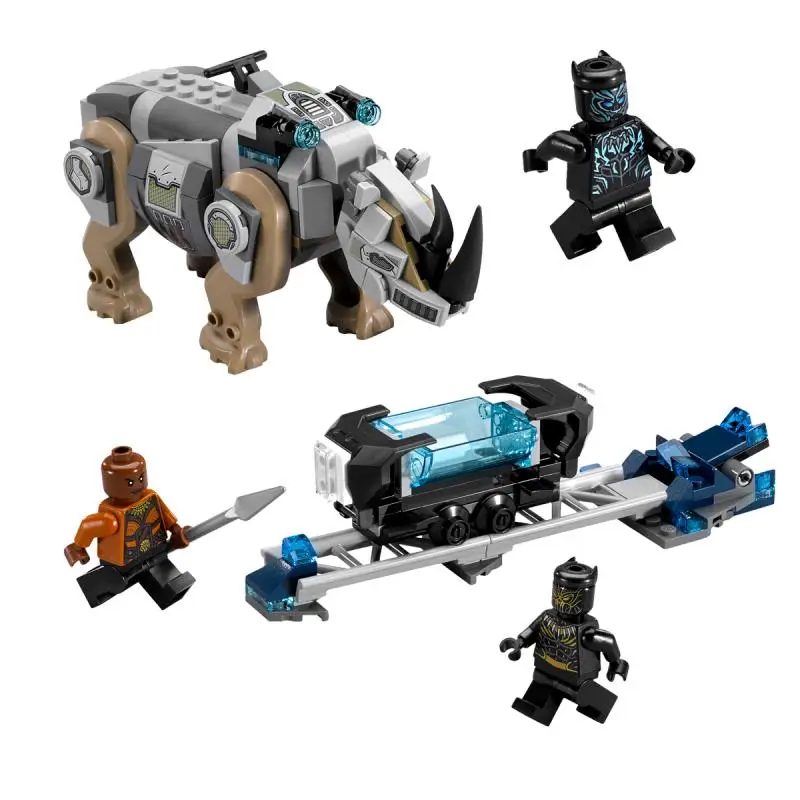 

Compatible LEGOINGS 70699 Genuine Super Hero Series Black Panther Set Building Blocks Bricks Educational Toys for Children Gifts