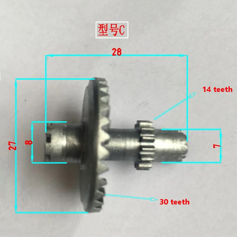 Fishing Reel Spinning Wheel Reel Gear Twist Tooth Helical Gear Spare Parts