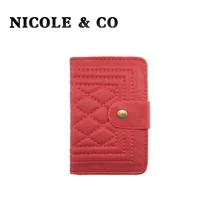 NICOLE& CO, Модный чехол из искусственной кожи, 28 бит, чехол для карт, бизнес держатель для карт, для мужчин и женщин, сумка для кредитных карт, ID