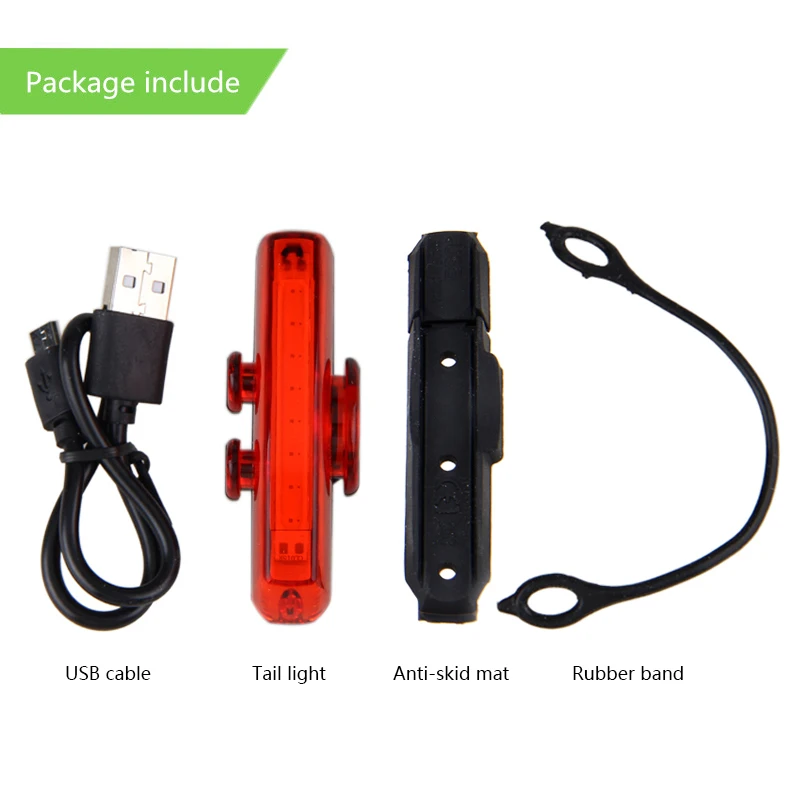 Excellent Waterproof Safety Bike Taillight USB Rechargeable Bicycle Riding Rear Light COB LED Bike Light with 650 mAH Built-in Battery 4