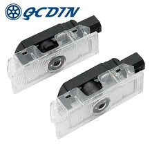 Qcdin 2 шт. для Alfa Romeo светодиодный автомобиль Добро пожаловать светильник любезно дверь логотип светильник для Alfa Romeo 159 Giulia Mito Stelvio Brera