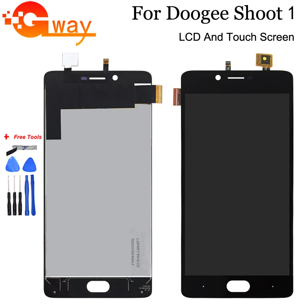 

For 5.5inch DOOGEE Shoot 1 LCD Display+Touch Screen 100%Tested Digitizer Assembly Repair Parts Replacement+Free Tools