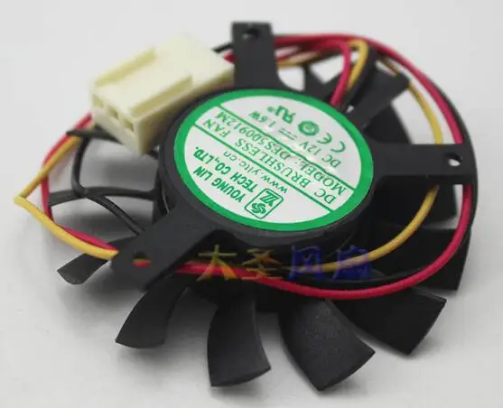 Modest Original YOUNG LIN DFS500912M 12V 1.6W song dispenser advertising machine industrial computer soft routing graphics card fan