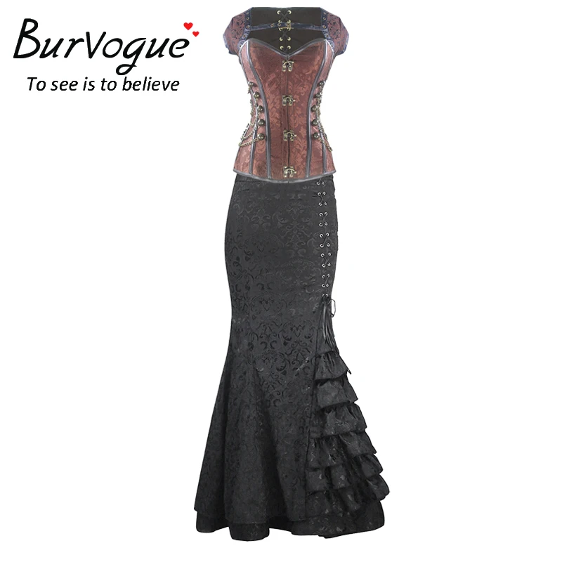 corset skirt long