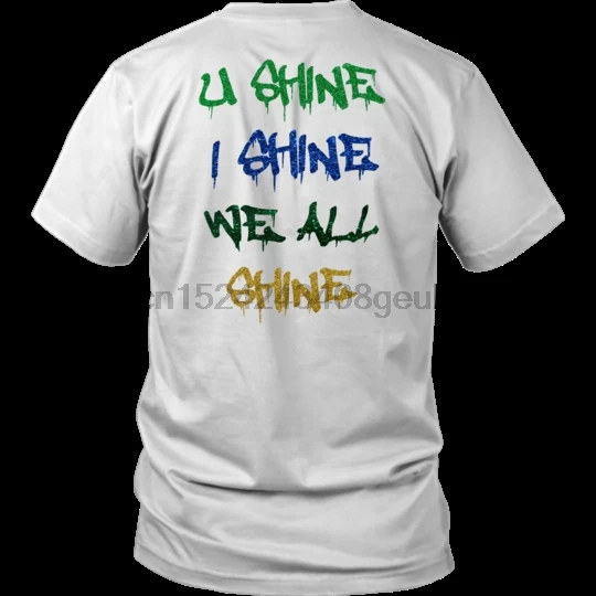 U SHINE-I SHINE-WE ALL SHINE белая рубашка YNW Melly-WE ALL SHINE TOUR