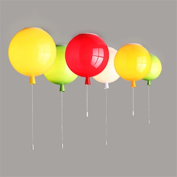 

Colors Balloon LED Pendant Lights Kitchen Dining & Bar Fixtures Home Deco Bedroom Children Room Pendant Hanging Lamps Decoration