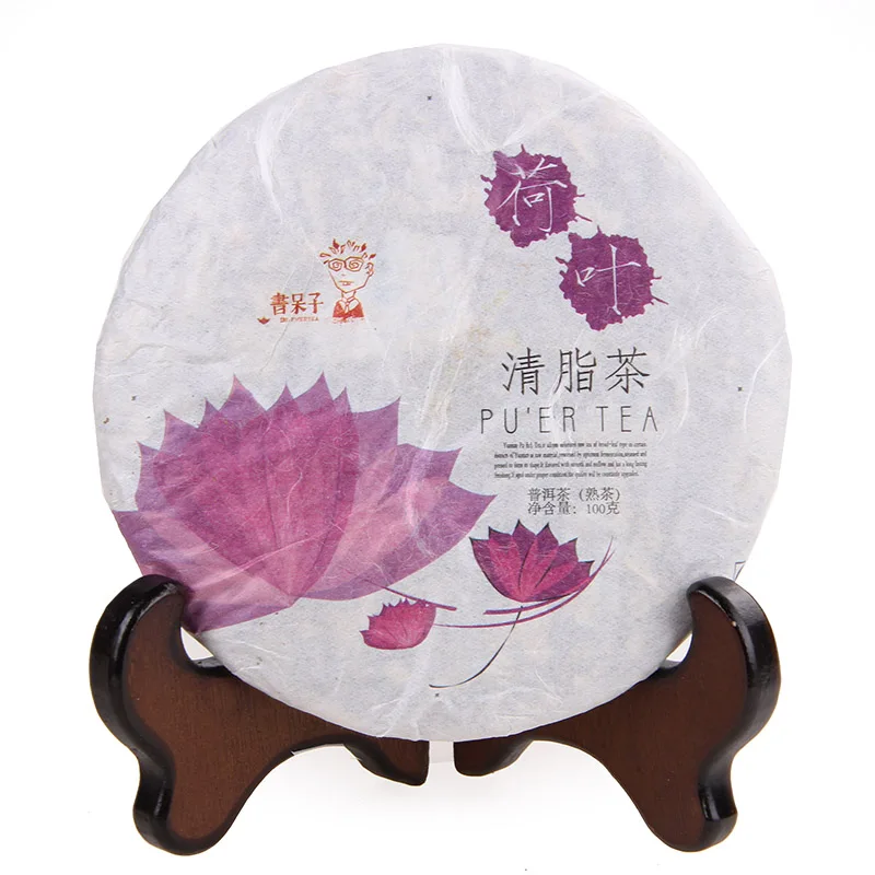 

2013 year slimming Puer tea, 100g Lotus Leaf Pu'erh tea, cooked Pu er, Shu Cha
