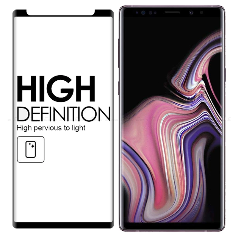 3D изогнутый край Полный Клей закаленное стекло для Samsung Galaxy S8 S9 Plus Note 8 9 Защитная