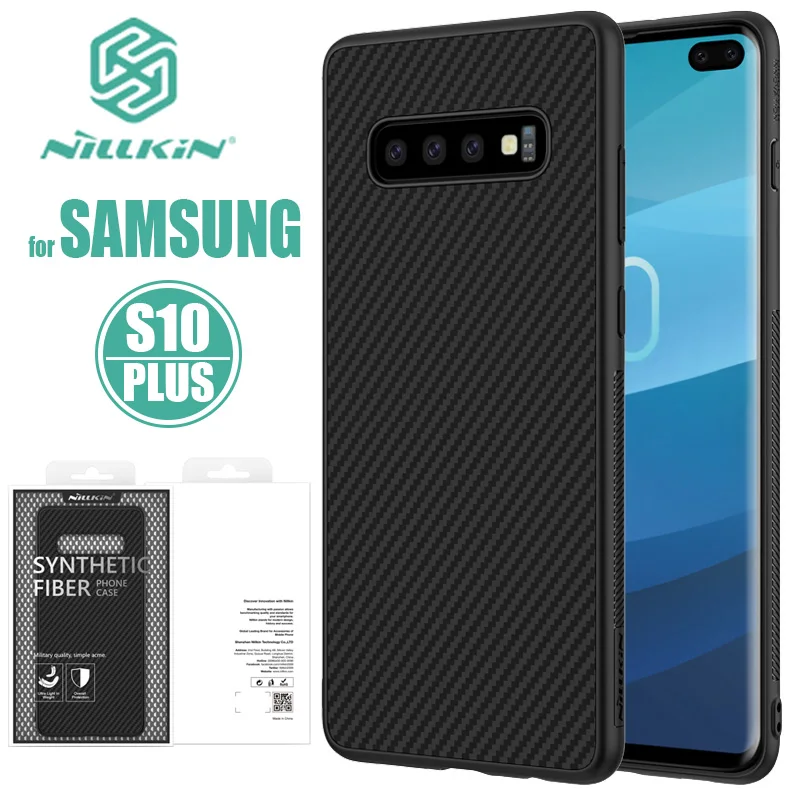 for Samsung Galaxy S10 Plus Note 9 8 Nillkin Synthetic Fiber Hard Back