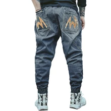 cotton Brand Denim Jeans Retro Nostalgia Stretch High Quality Jeans Men larger Plus Size 34-48 Casual Men Long Pants Trousers cotton Brand Denim Jeans Retro Nostalgia Stretch High Quality Jeans Men larger Plus Size 34-48 Casual Men Long Pants Trousers