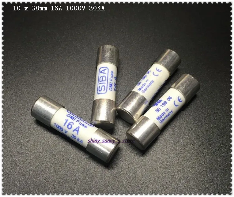 

3-8pcs/Lot 10 x 38mm 16Amp 16A 1000V 30KA SIBA Ceramics Fuse DMI-Fuse For Multimeter Brand New