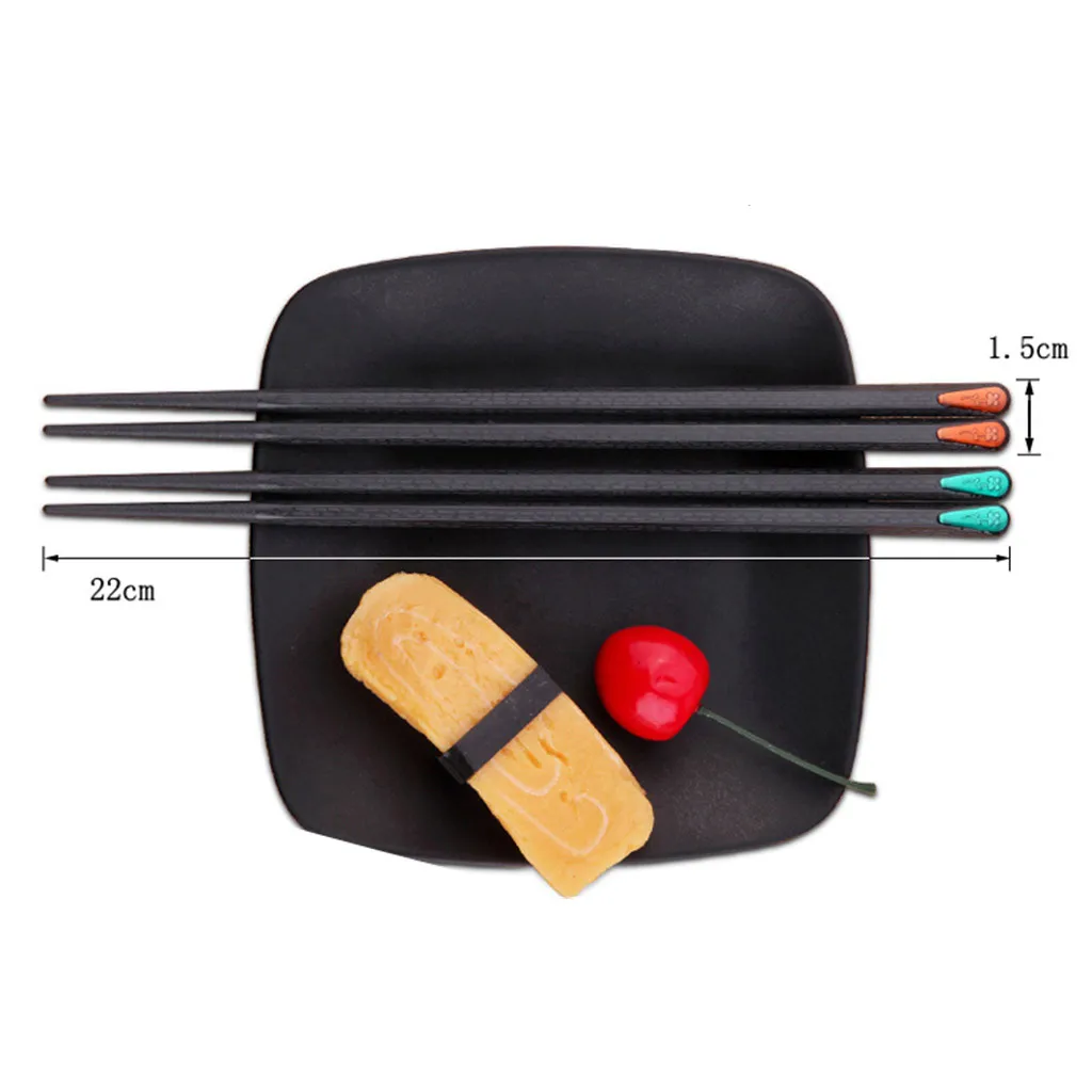 1 пара японских палочек для еды сплав Нескользящие суши Chop палочки набор подарочные столовые приборы кухонные принадлежности Cocina Accesorio
