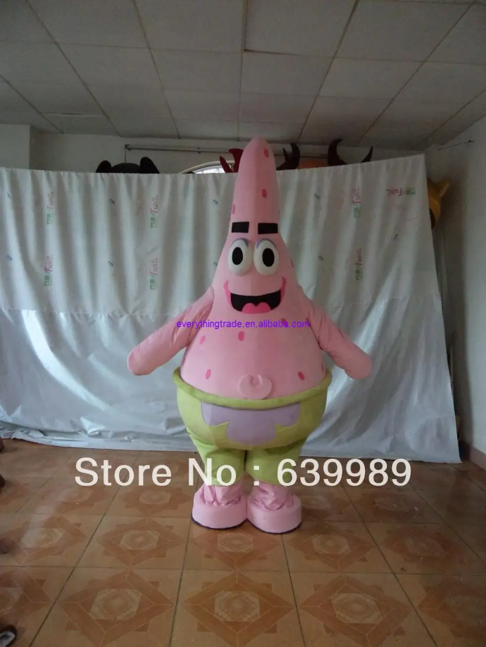 New arrival 2014 Cartoon Character Adult cute pink Patrick Star Mascot