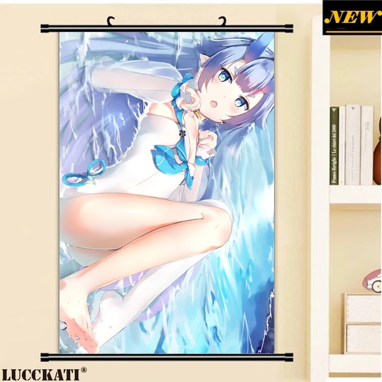 5ande.re 531238 azur_lane cleavage horns i-13_(azur_lane) ponyarupurinn swimsuits thighhighs wet_