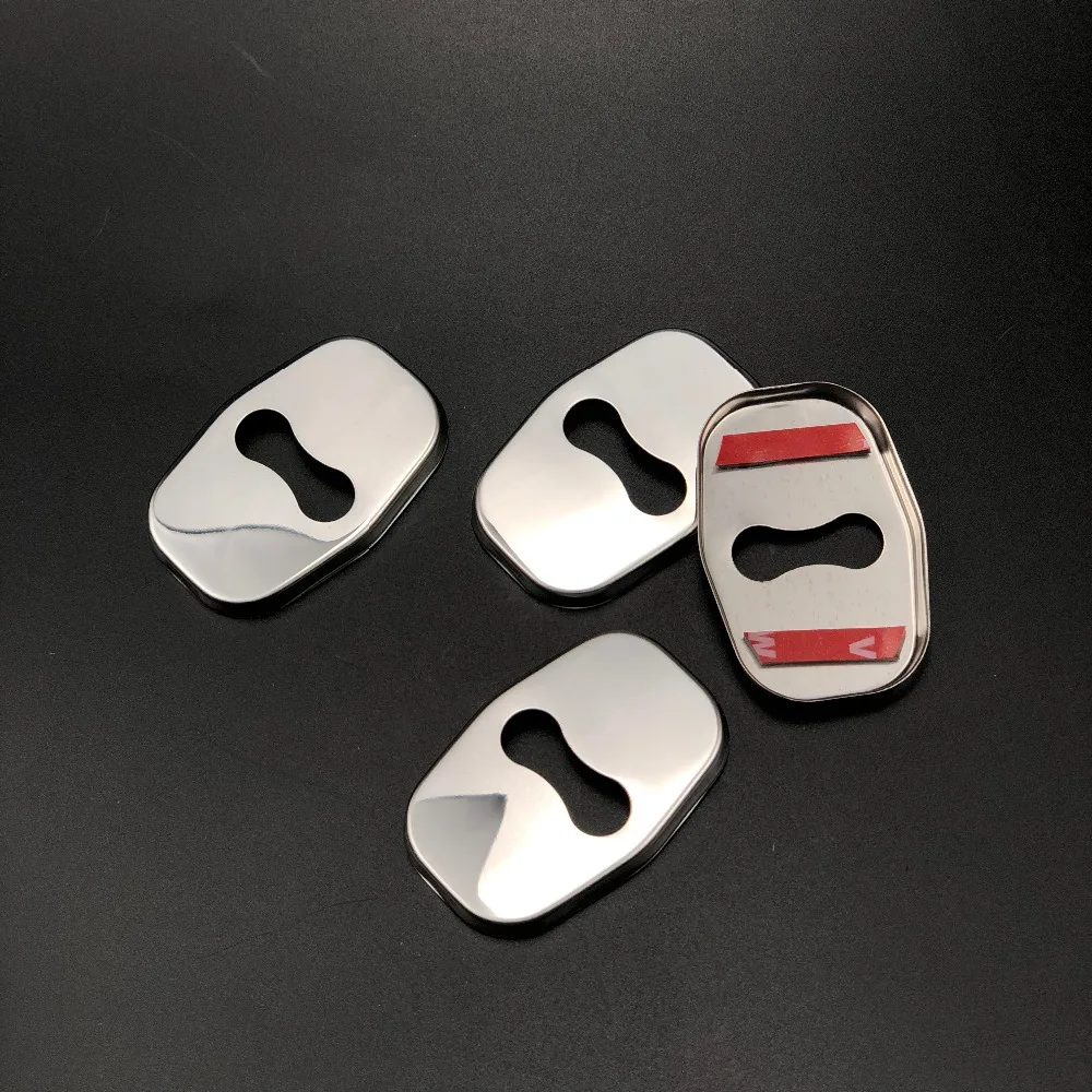 4pcs Auto-Styling Türschloss Abdeckung Auto Emblem Fit für Citroen C3 C3-XR  C4 C5 Zubehör Edelstahl Auto Styling - Türschloss Schutzabdeckung