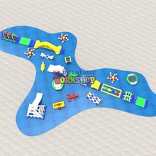 Customized inflatable lake water park Chinese Manufacturer of Water Toys for Beach Holiday Customized inflatable lake water park Chinese Manufacturer of Water Toys for Beach Holiday