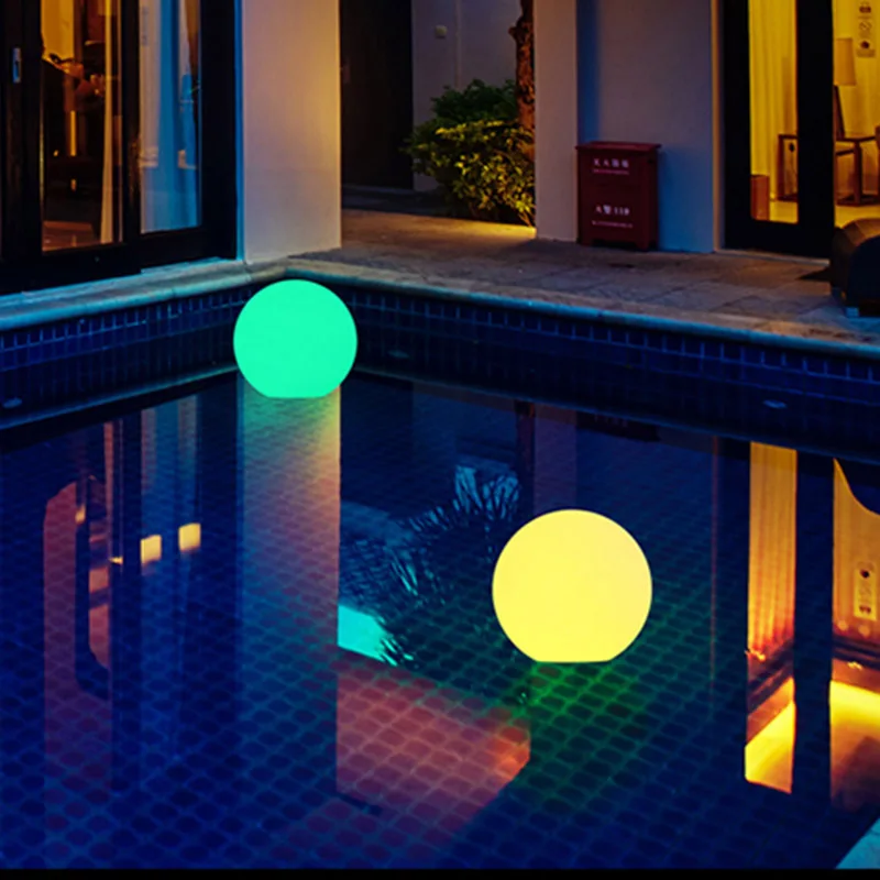 

New Solar Power LED Ball Lamp Color Changing/Steady RGB Light Rechargeable Pool Garden Decor Light NE