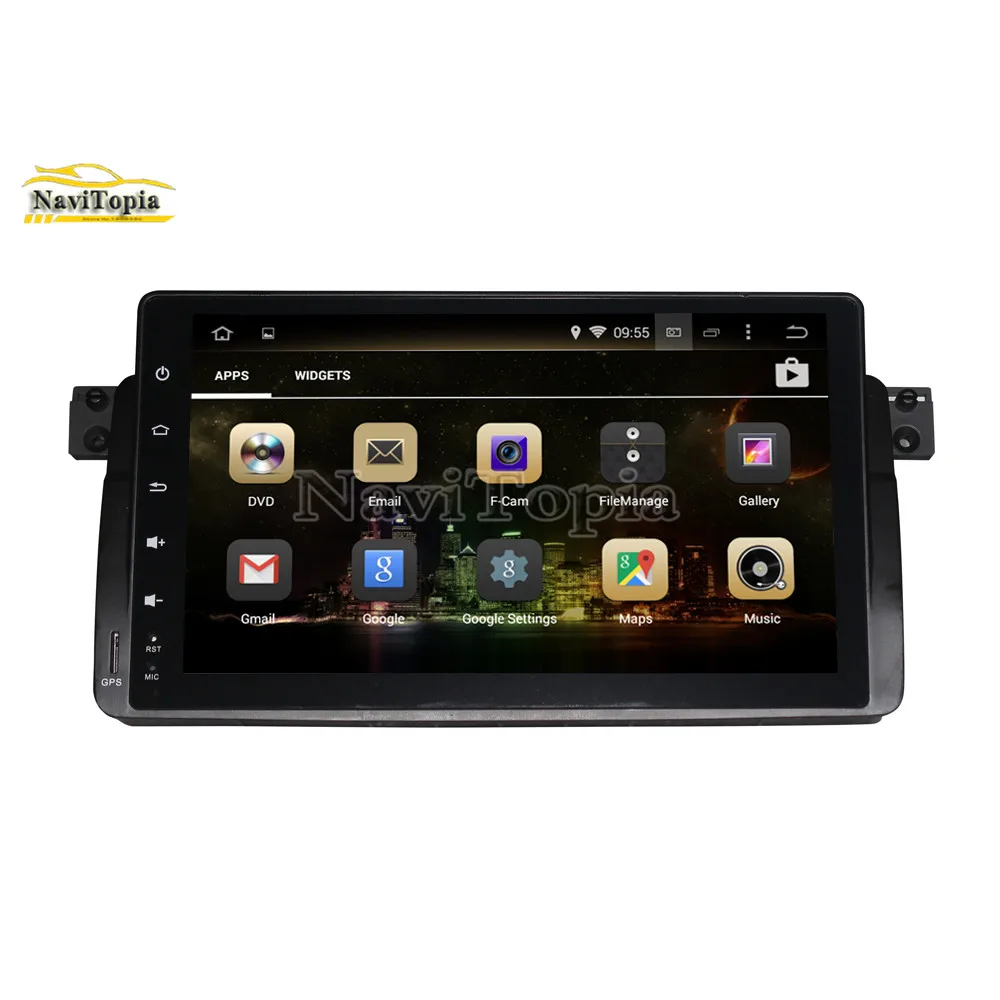 Sale NAVITOPIA 9inch 4G RAM 64G ROM PX6 Six Core Android 9.0 Car DVD GPS for BMW E46/M3 for BMW 3 series 1998 1999 2000 2001-2005 8
