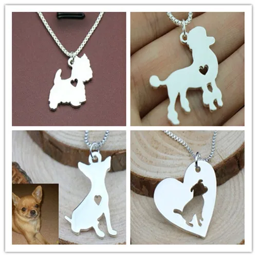 

Dog Pendant Necklace Poodle Chihuahua Men and Women Personality Necklace Couple Student Gift Jewelry