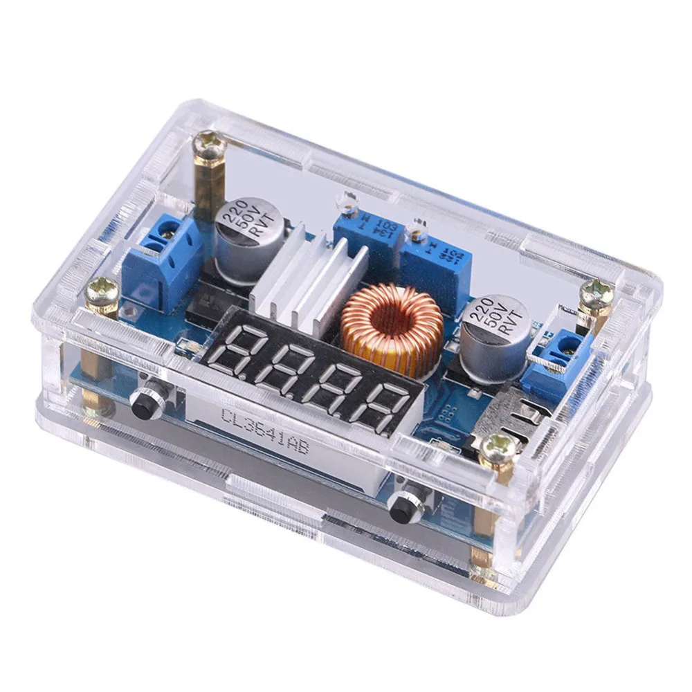 

New 5A CC/CV W USB Voltmeter LED Drive Step down Lithium charger Power Module + CASE