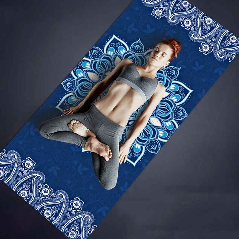 

Natural TPE Suede YOGA MAT High quality TPE printing PRO Mat with Body Alignment Lines Slip-resistant Fitness Mats 183*68CM*6MM