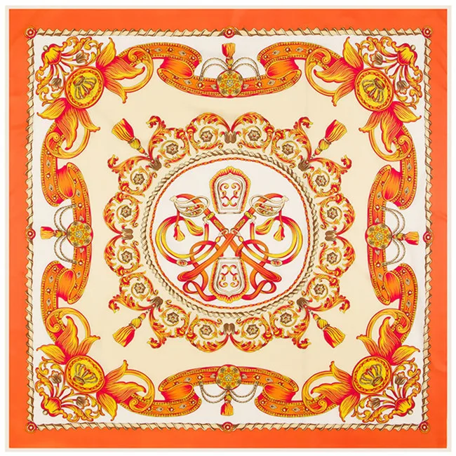 

Hot! beautiful scarves 130*130cm Women New Fashion Twill Silk Floral thread metal Square Scarf high quality Fashion shawl