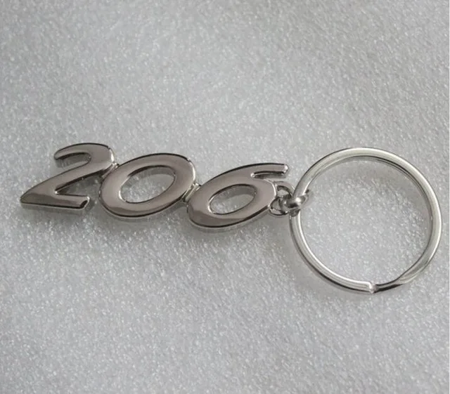 Автомобиль брелоки для Логотип Peugeot 206 207 307 301 308 408 3008 508 брелок 4x4 4WD ключей автомобиля Стайлинг сплав кольцо для ключей Брелоки - Название цвета: Черный