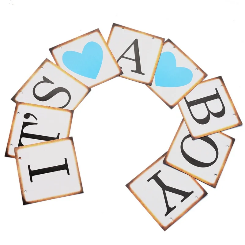 

2019 Kraft Paper Cardboard Bunting Banner Garland Vintage Wedding Decors Sign Baby Shower Birthday Party