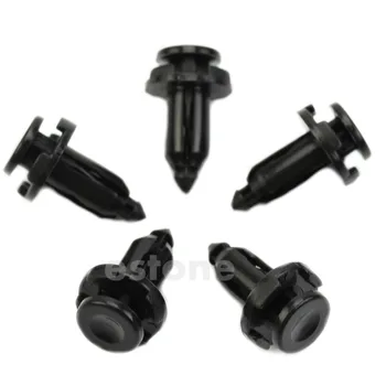 

QILEJVS 10Pcs Plastic Rivet Fastener Fender Retainer Push Clips 9mm For Honda