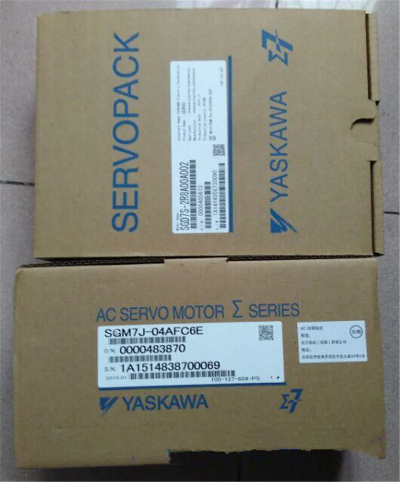 

SGM7J-04AFC6E+SGD7S-2R8A00A 400w 3000rpm 1.27N.m 60mm frame sigma-7 AC servo motor drive kits&3m power+encoder cable with brake