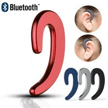 Легкий вес, без ушей, беспроводная bluetooth-гарнитура, наушники, встроенные затычки в уши для микрофона для бега, бизнес-драйвер, спорт