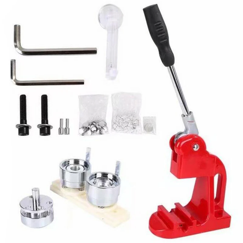 Аппарат для изготовления закатных значков. Пресс для кнопок. Набор для делания значков. Набор для создания значков. Станок для закатки значков.