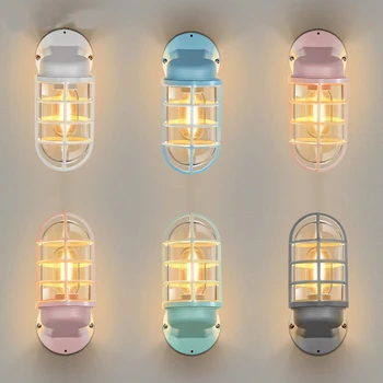 

Creative simplicity of industrial wind Wall lamps lights bathroom bedroom light led wall light for home industrial decor bedroom