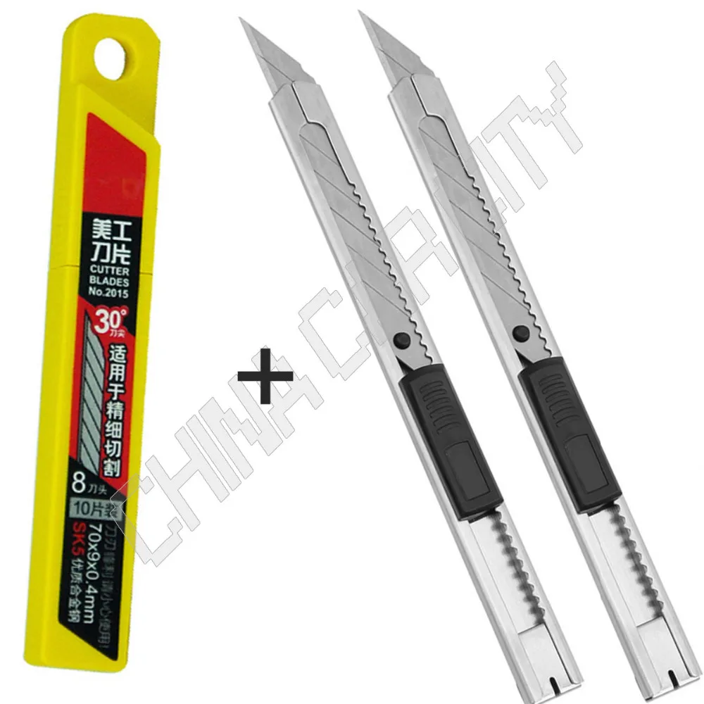 10pcs 30 Degree Blades Tip Razor Blade Knife Sharp Portable Mini Auto