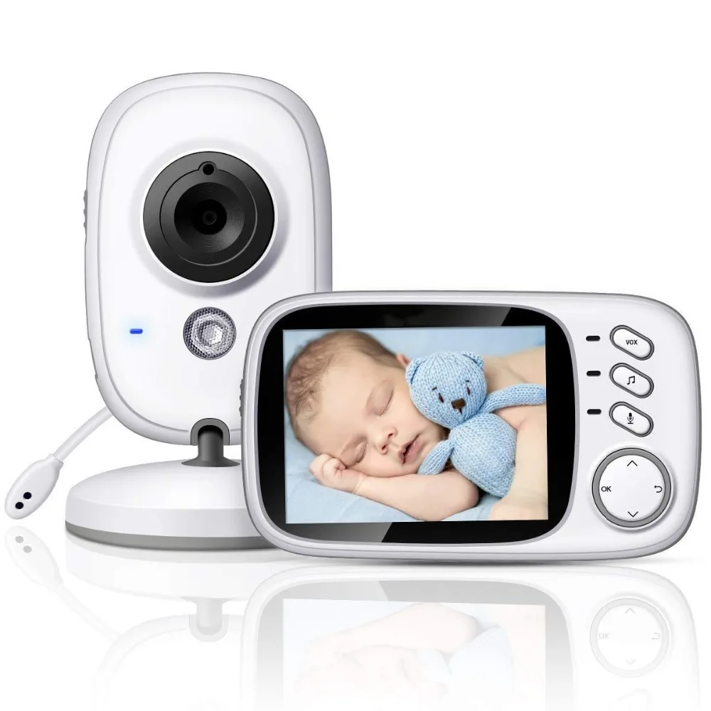 

vb603 baby monitor babyfoon camara bebe 3.2 inch TFT LCD IR Night Vision 2 way Talk 8 Lullabies Temperature Monitor baby camera