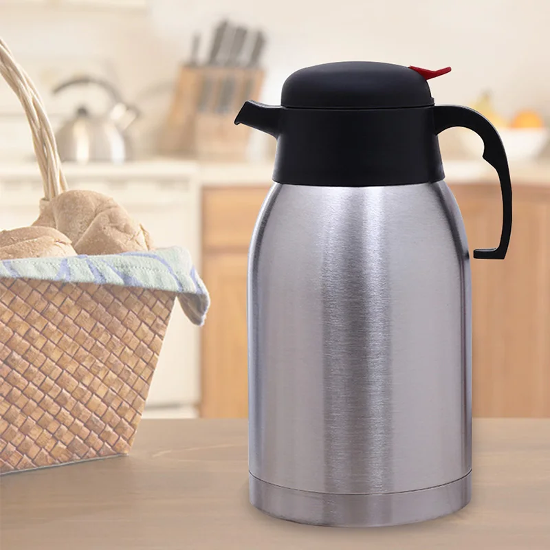 

1.5/2L Stainless Steel Vacuum Kettle Flask Hot Cold Tea Coffee Insulated Pot