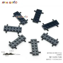 Bricolage blocs figurines de Construction briques essieu et roue Assemblage éducatif Construction jouets pour enfants compatibles avec lego