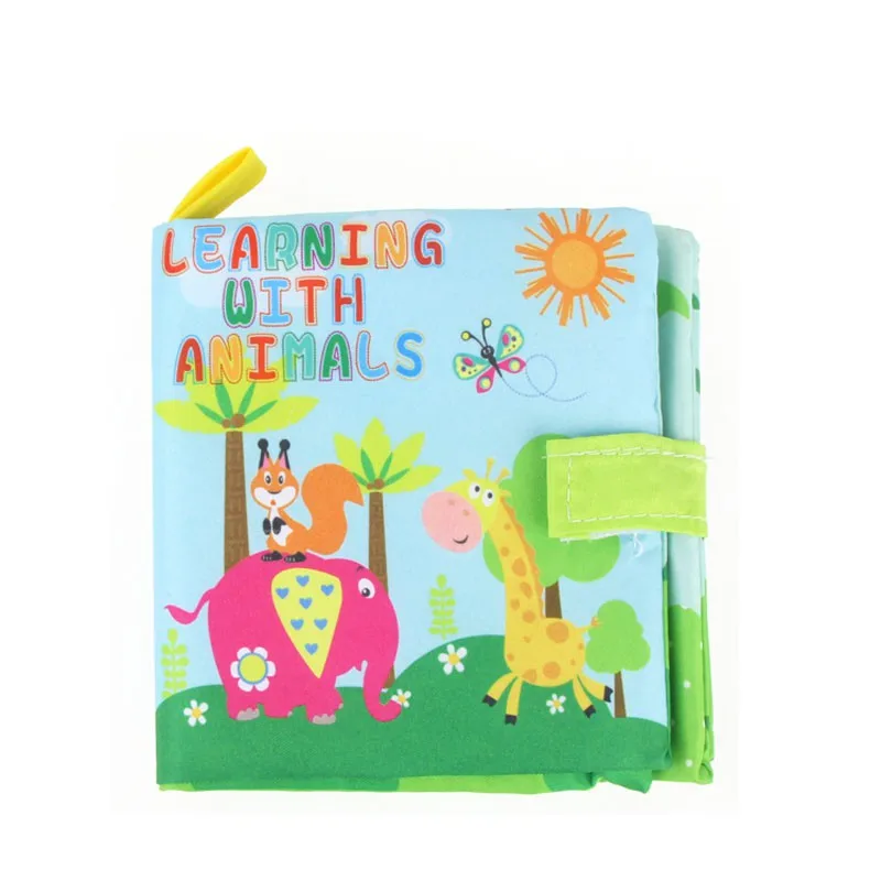 

2018 Educational Baby Toys Rattles Soft Cloth Books Rustle Sound Infant Stroller Rattle Toy Crib Baby Toys For Newborn 4 Styles