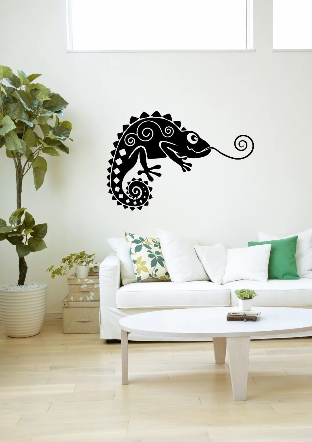 Wall Stickers Vinyl Decal Chameleon Lizard Reptile Animal Room Decor-in ... - Wall Stickers Vinyl Decal Chameleon LizarD Reptile Animal Room Decor