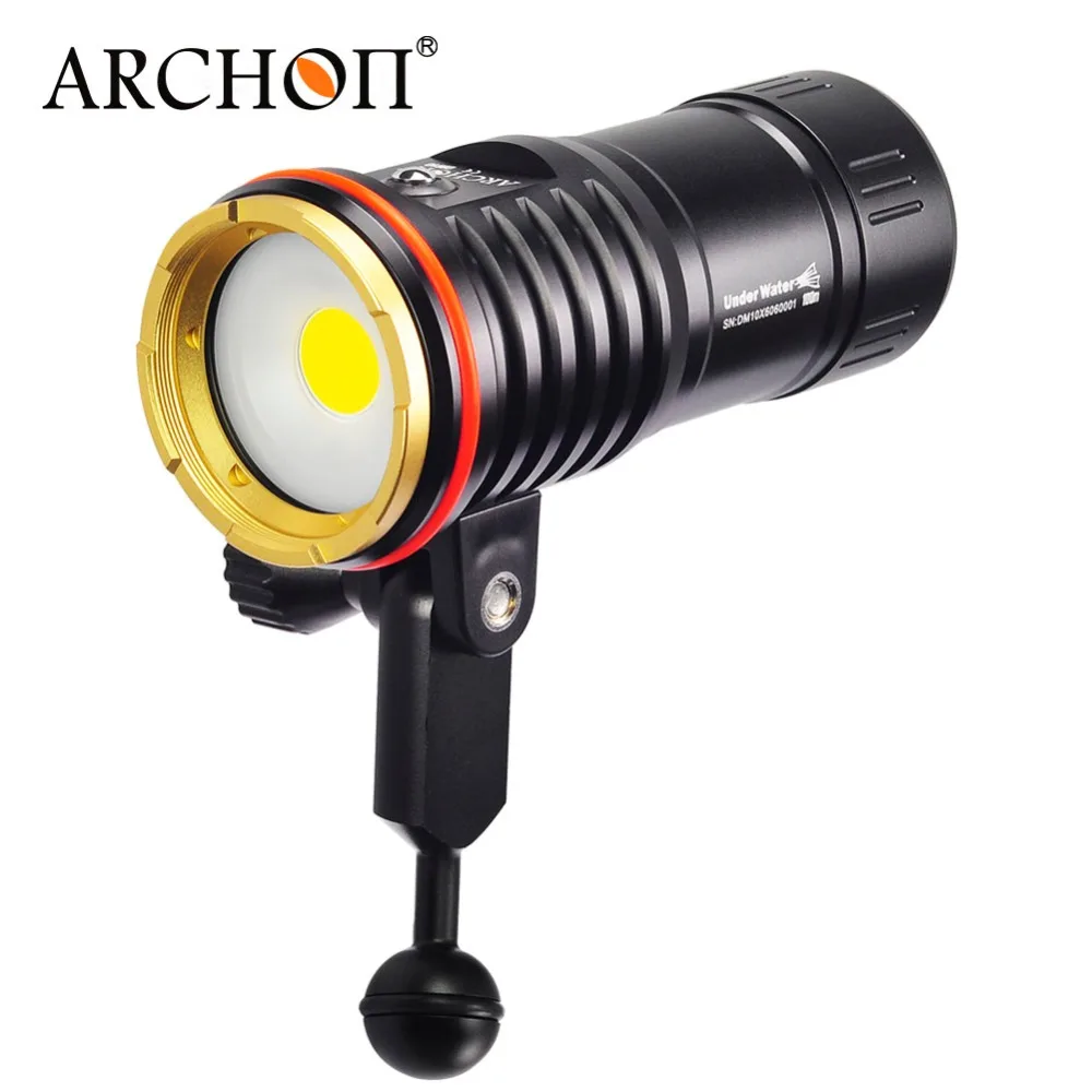 

Archon DM10 WM16 Led Video/Photo Light Underwater 2700lm COB Led Diving Flashlight 100m Waterproof + Battery + Charger + Snoot