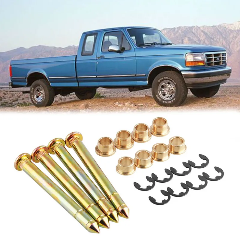 

Auto Car Door Hinge Pins Pin Bushing Kit for Ford F150 F250 F350 Bronco Mustang Truck SUV Vehicle Door Repair Tools Parts