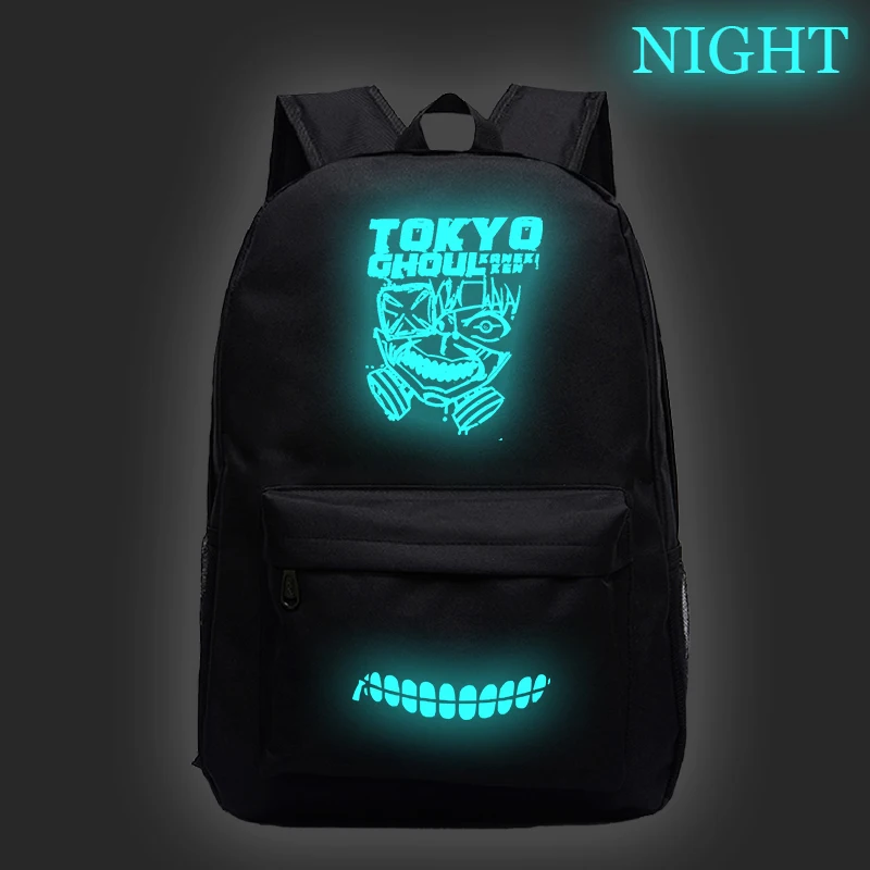 Одежда с надписью «Tokyo Ghoul световой школьные сумки рюкзак для студентов, модный шаблон школьный рюкзак дорожная сумка для ноутбука сумки - Цвет: 1